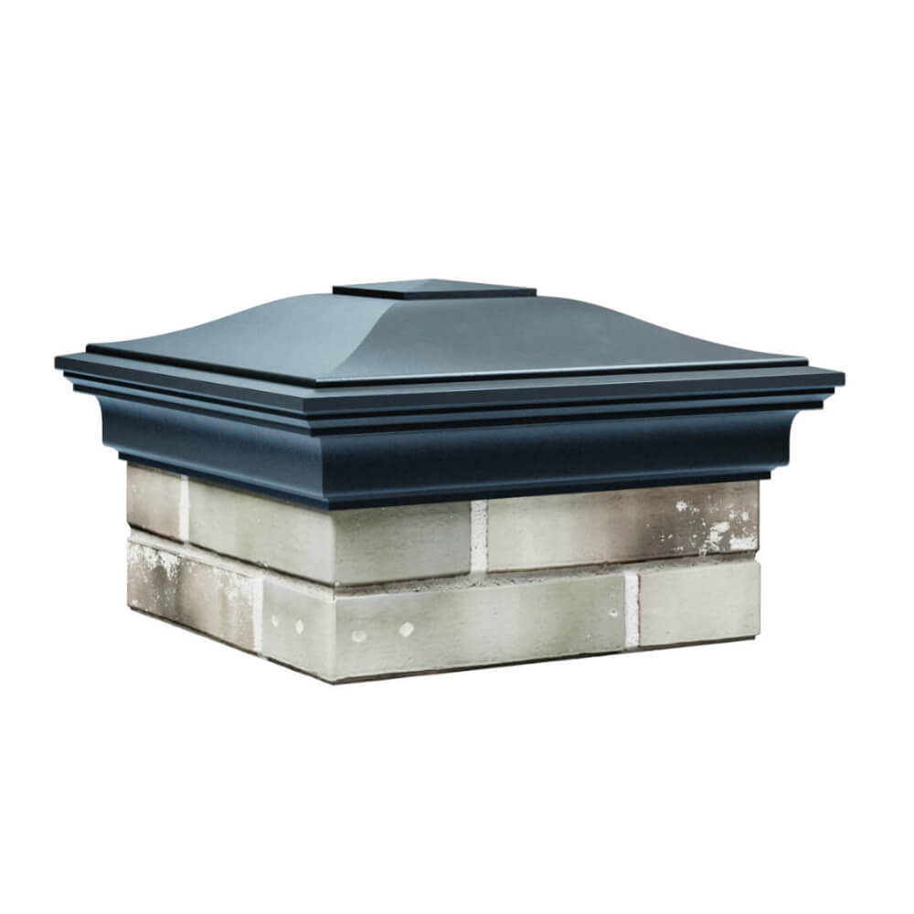 Колпак Zking Монблан Серый на столб 1.5х1.5 еврокирпича 0.7НФ (355х355мм) в Копейске фото