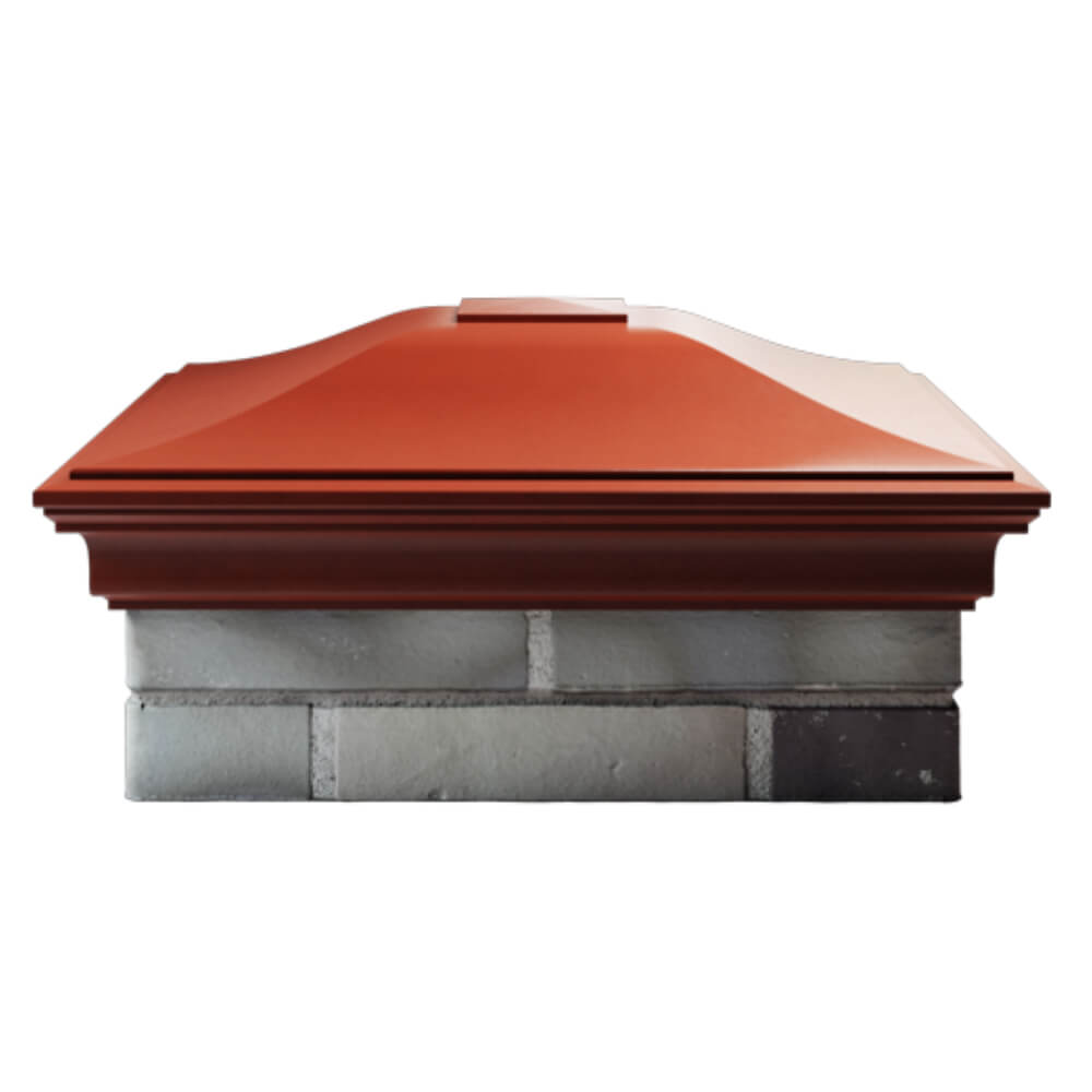 Колпак Zking Монблан Красный на столб 2х2 кирпича (515х515мм) в Копейске фото