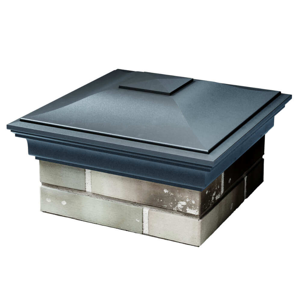 Колпак Zking Монблан Серый на столб 1.5х1.5 кирпича (385х385мм) в Копейске фото