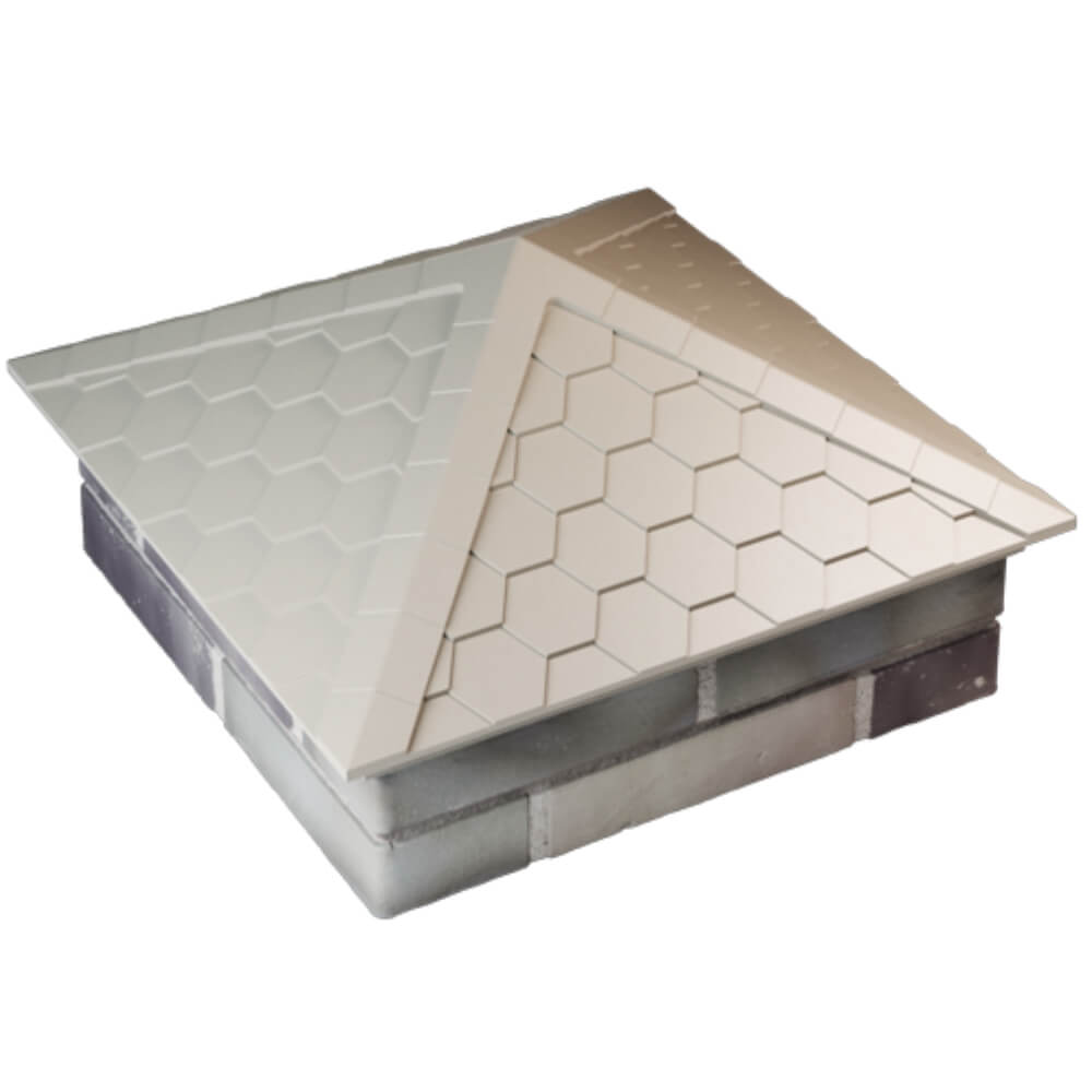 Колпак Zking Эверест Бежевый на столб 2х2 кирпича (535х535мм) Копейск фото