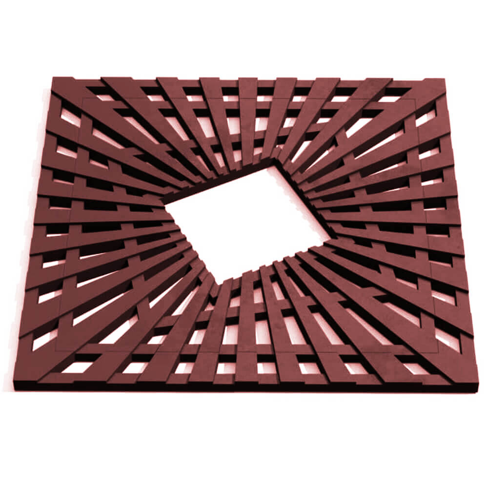 Приствольная решетка для дерева ZKING ATMOSPHERE 1.2х1.2м Коричневая Копейск фото