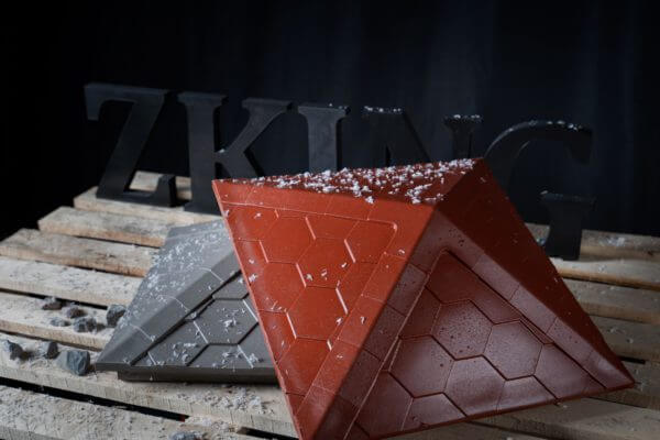 Колпак Zking Эверест Красный на столб 1.5х1.5 кирпича (390х390мм) в Копейске фото