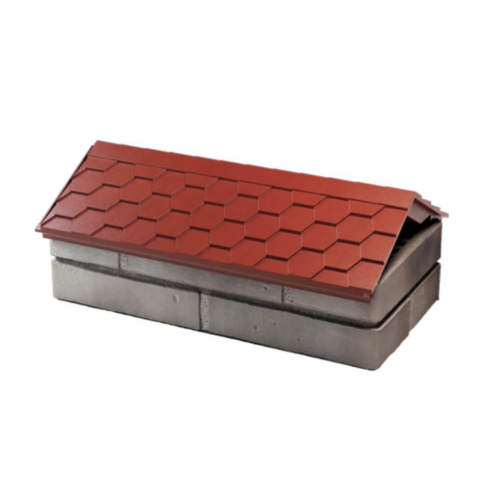 Парапет Zking Эверест Красный с посадкой на 1 кирпич (200/225/255мм) в Копейске фото