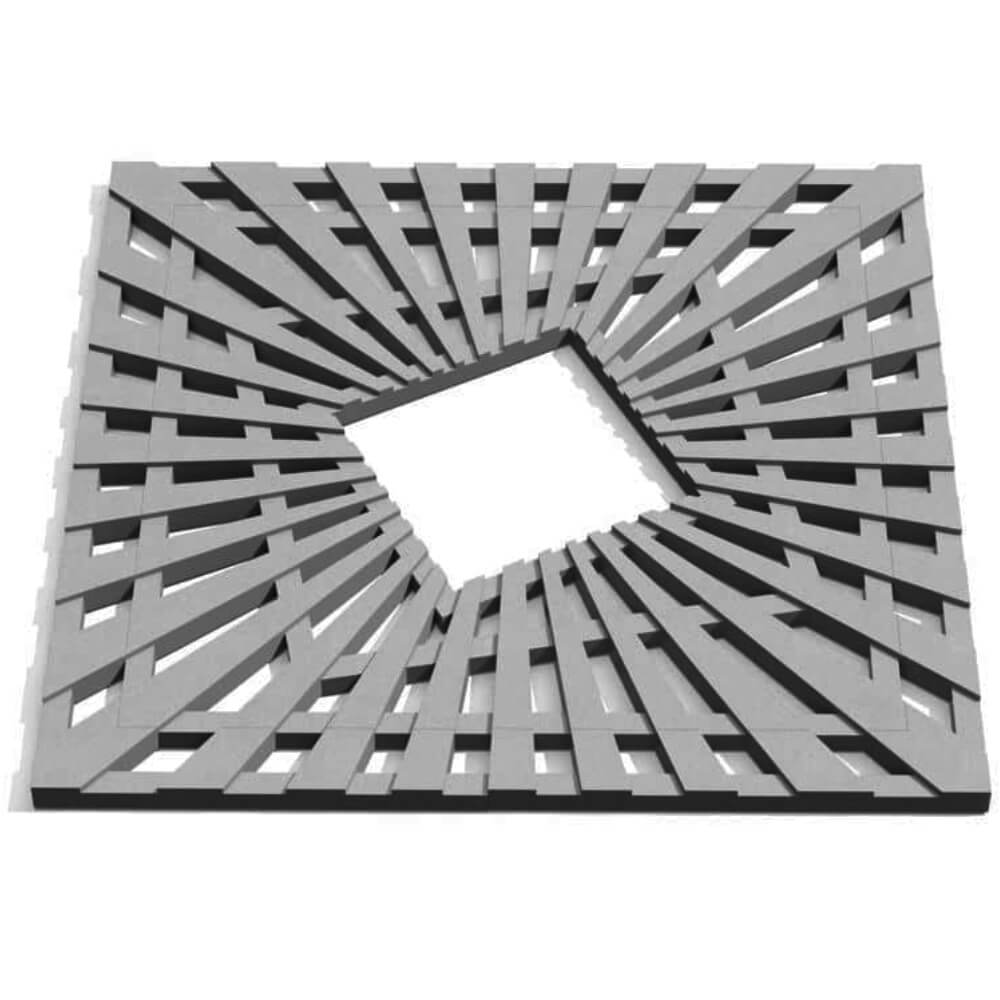 Приствольная решетка для дерева ZKING ATMOSPHERE 1.2х1.2м Серая Копейск фото