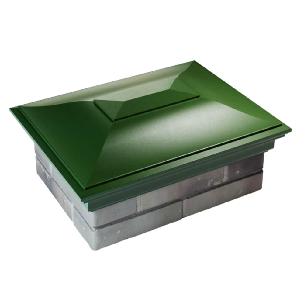 Колпак Zking Монблан Зеленый на столб 2х1.5 кирпича (515х385мм) Копейск фото