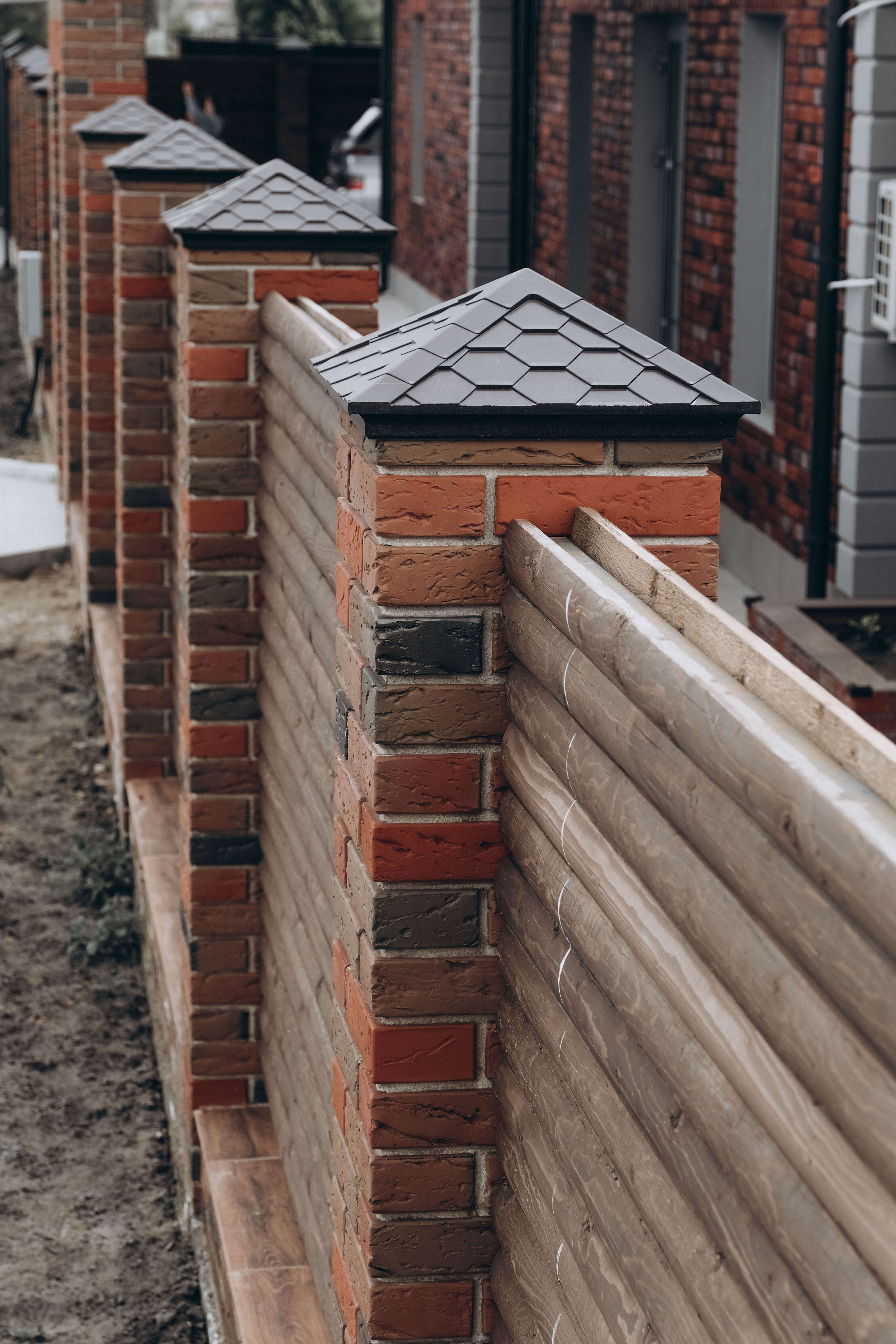 Колпак Zking Эверест Коричневый на столб 1.5х1.5 кирпича (390х390мм) в Копейске фото