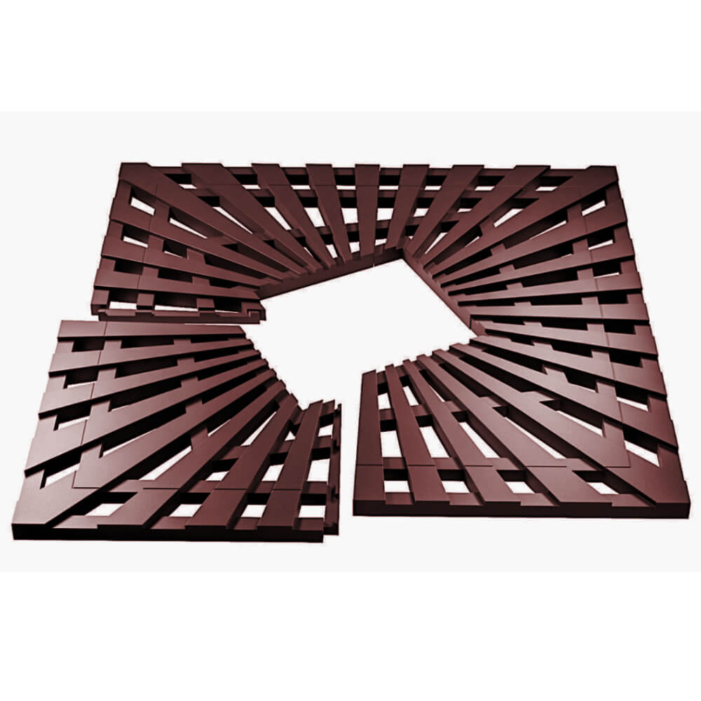 Приствольная решетка для дерева ZKING ATMOSPHERE 1.2х1.2м Коричневая в Копейске фото