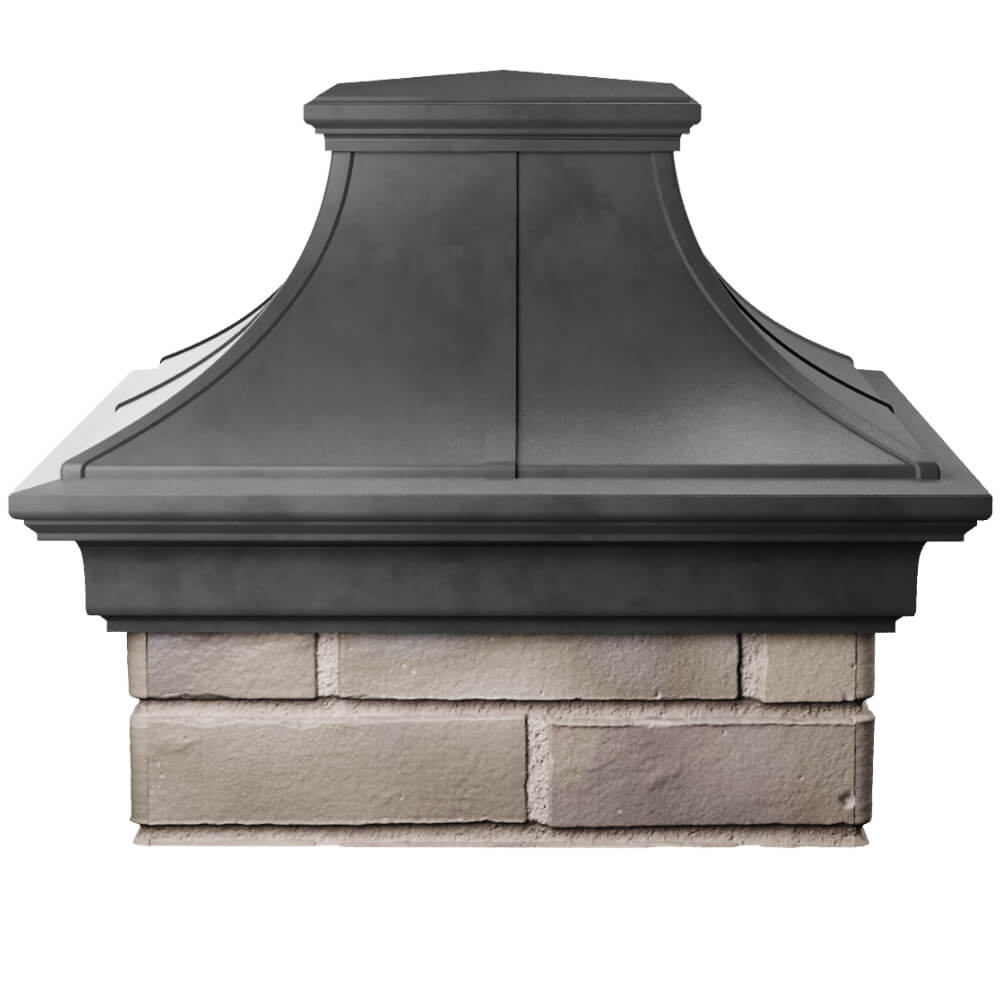 Колпак Zking Монблан Премиум Серый на столб 1.5х1.5 кирпича (385х385мм) Копейск фото