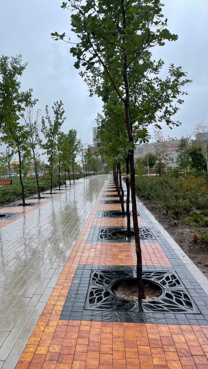 Приствольная решетка для дерева ZKING CRUST 1.2х1.2м Черная в Копейске фото