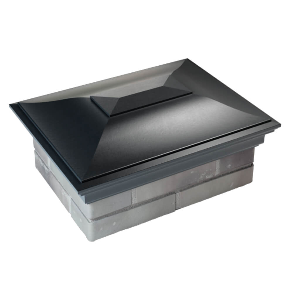 Колпак Zking Монблан Черный на столб 2х1.5 кирпича (515х385мм) Копейск фото