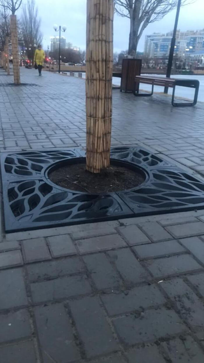 Приствольная решетка для дерева ZKING CRUST 1.2х1.2м Черная в Копейске фото