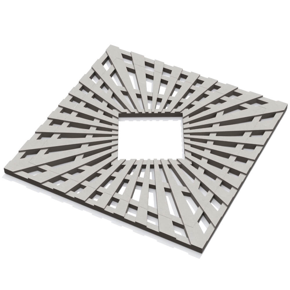 Приствольная решетка для дерева ZKING ATMOSPHERE 1.2х1.2м Бежевая в Копейске фото