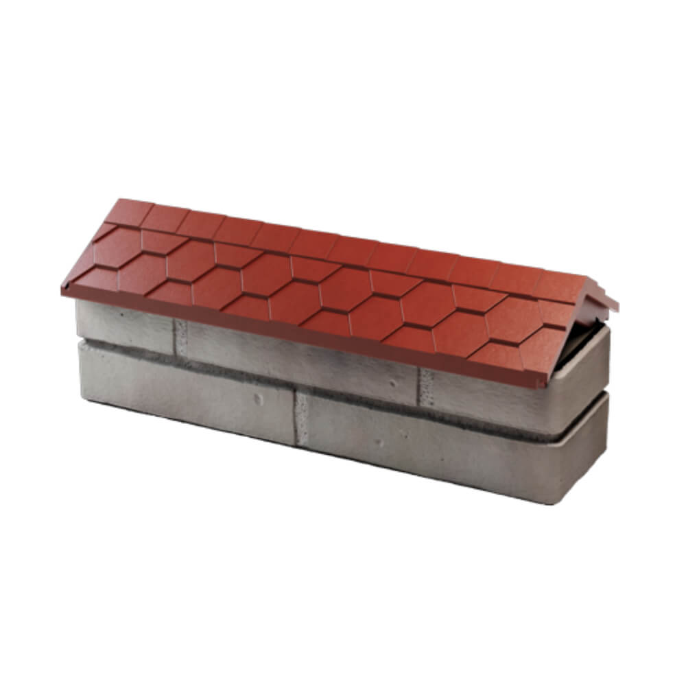 Парапет Zking Эверест Красный с посадкой на 0.5 кирпича (130мм) в Копейске фото