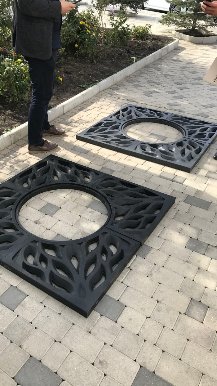 Приствольная решетка для дерева ZKING CRUST 1.2х1.2м Черная в Копейске фото