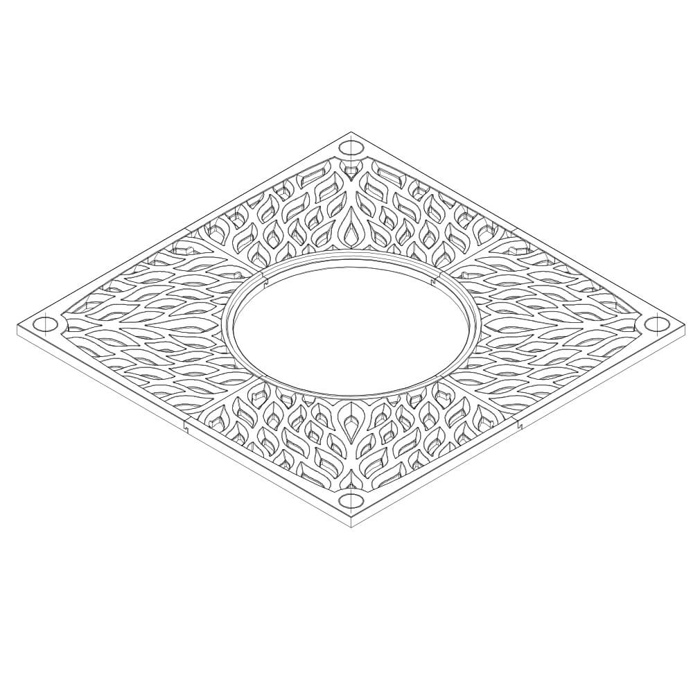 Приствольная решетка для дерева ZKING CRUST 2х2м Черная в Копейске фото