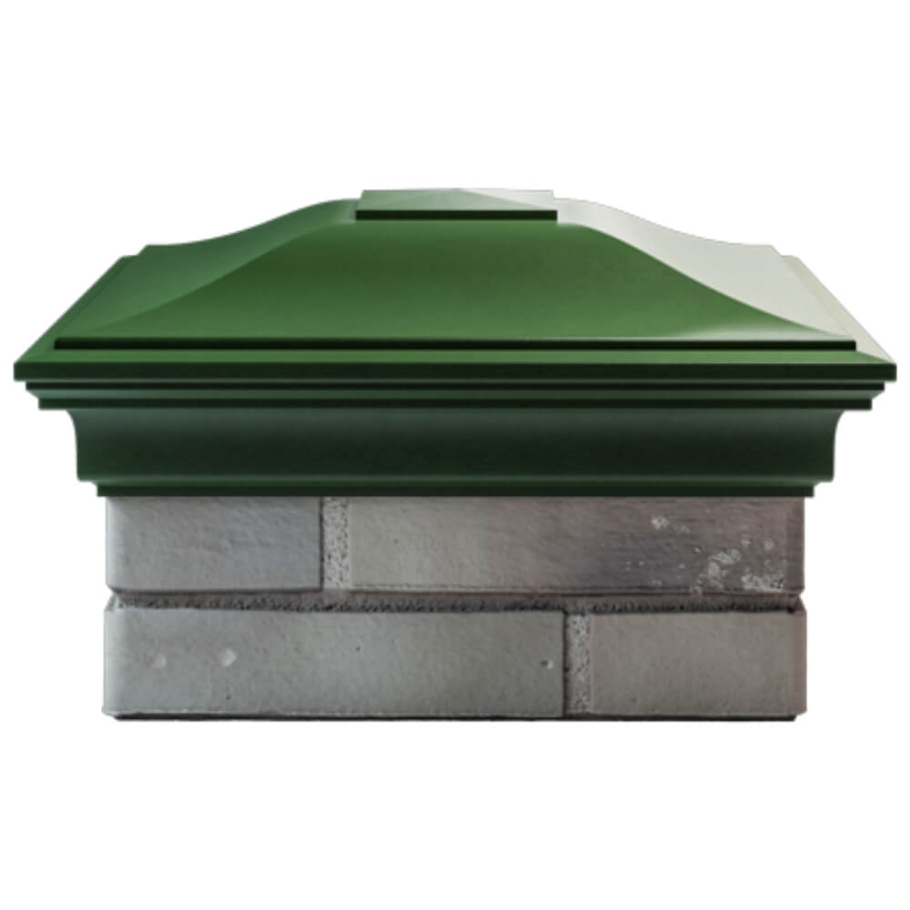 Колпак Zking Монблан Зеленый на столб 1.5х1.5 кирпича (385х385мм) Копейск фото