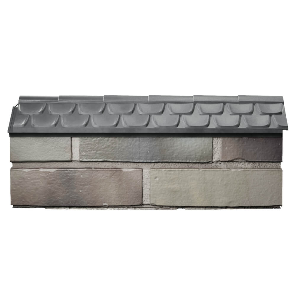 Парапет Zking Эльбрус Серый с посадкой на 0.5 кирпича (130мм) в Копейске фото