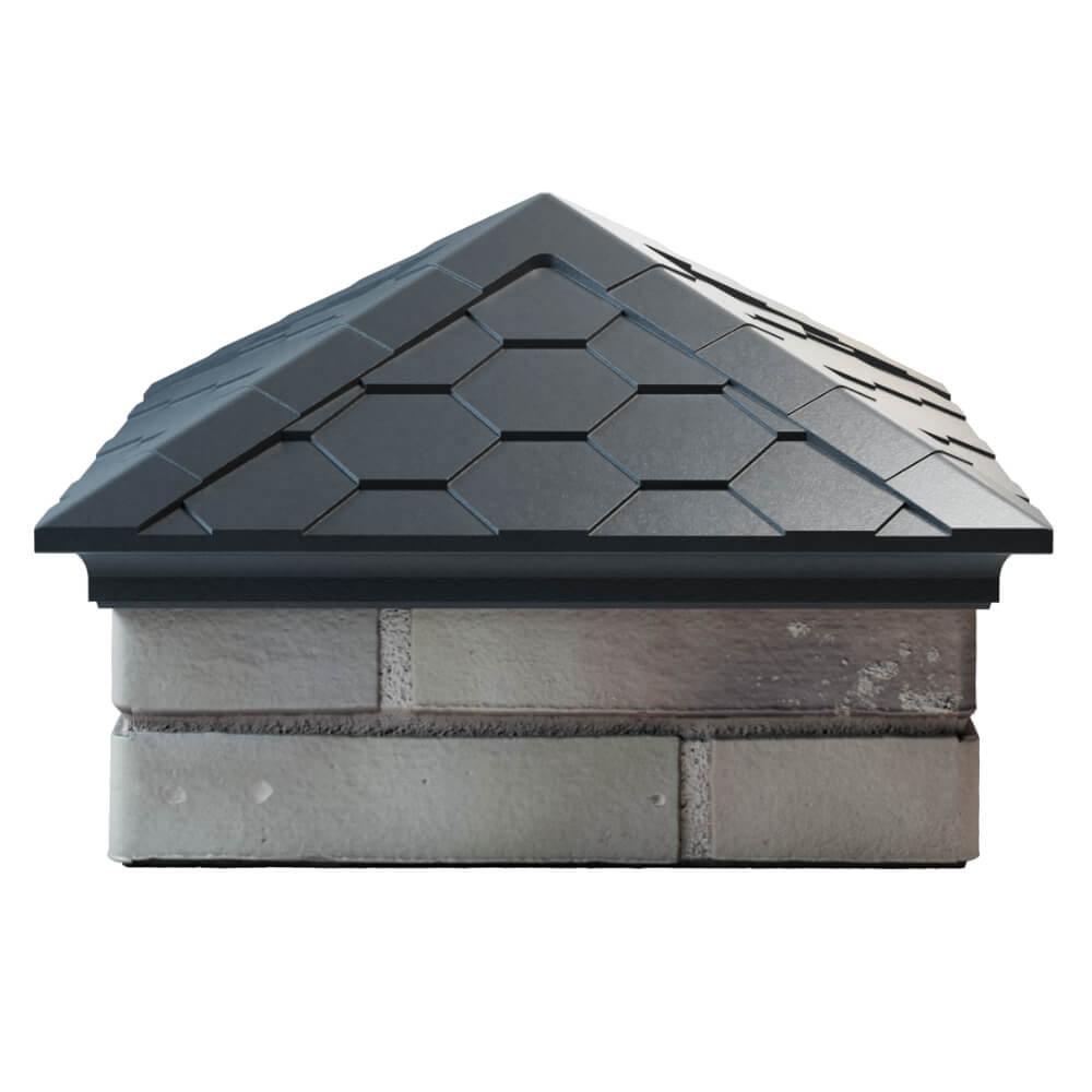 Колпак Zking Эверест Серый на столб 1.5х1.5 кирпича (390х390мм) Копейск фото