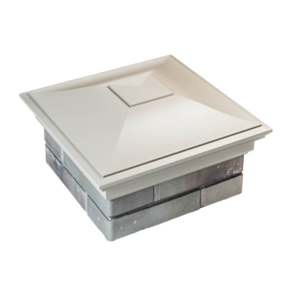 Колпак Zking Монблан Бежевый на столб 1.5х1.5 еврокирпича 0.7НФ (355х355мм) в Копейске фото