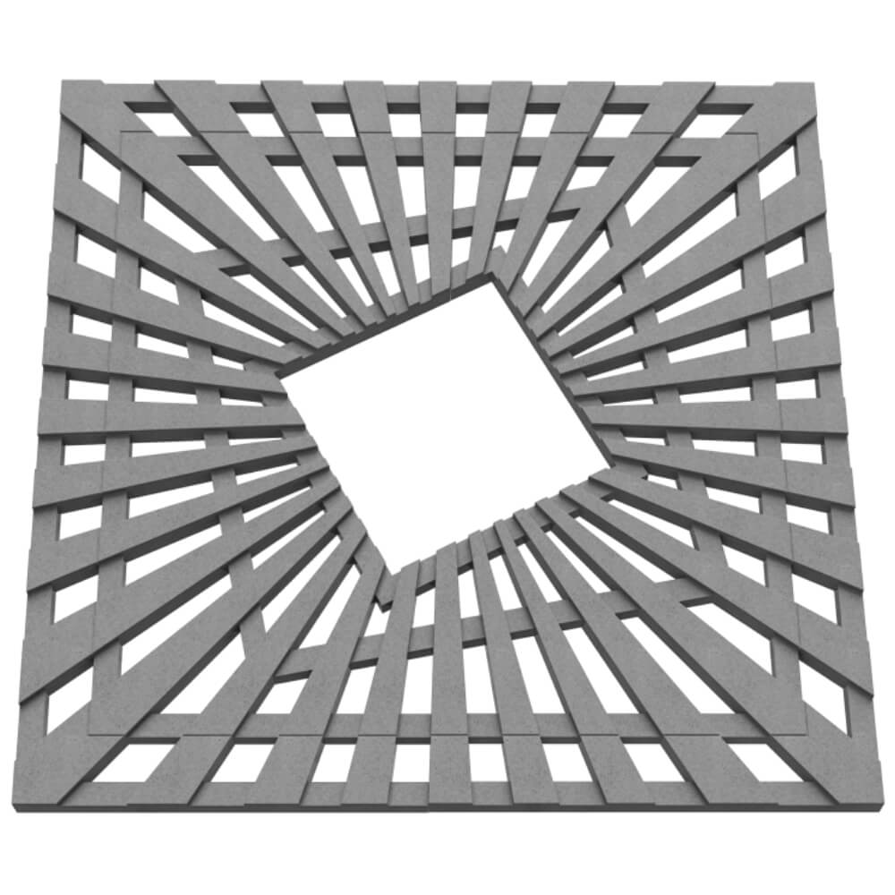 Приствольная решетка для дерева ZKING ATMOSPHERE 1.2х1.2м Серая в Копейске фото