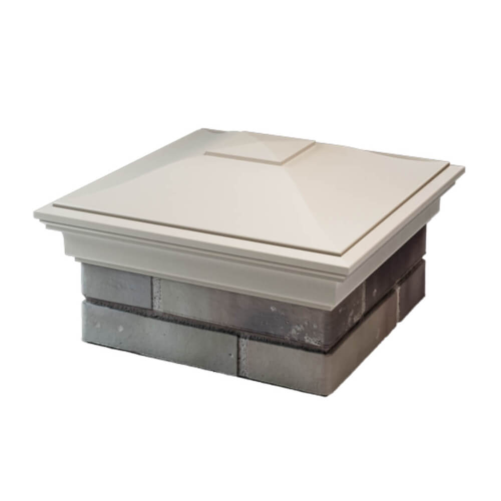 Колпак Zking Монблан Бежевый на столб 1.5х1.5 еврокирпича 0.7НФ (355х355мм) в Копейске фото