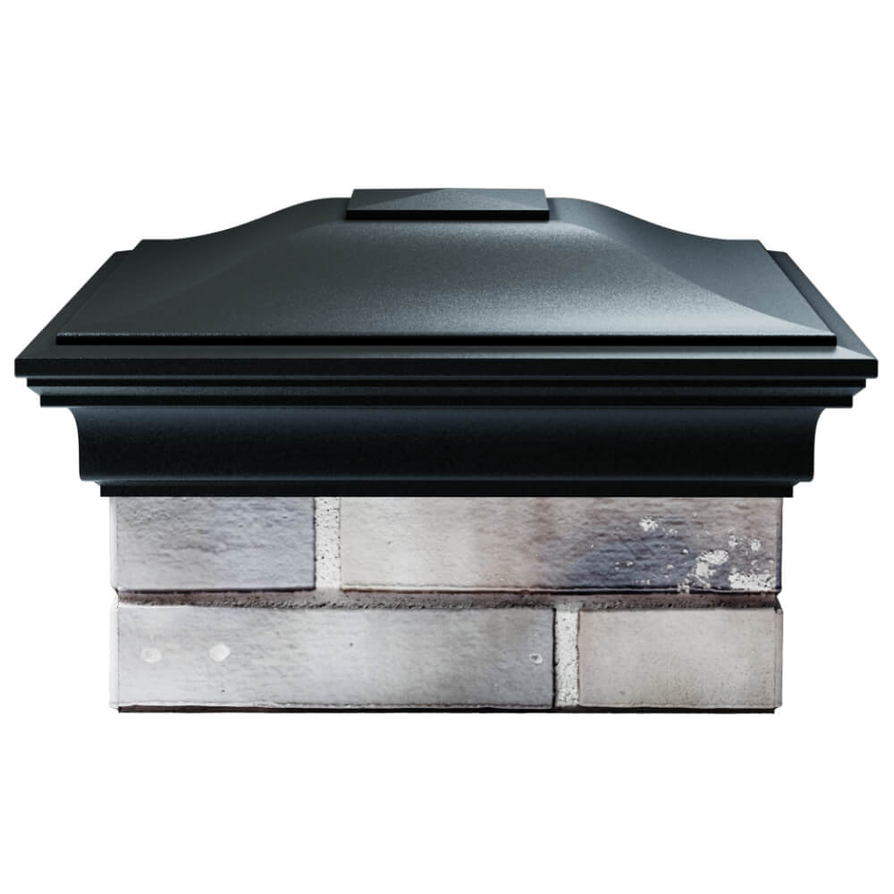 Колпак Zking Монблан Черный на столб 1.5х1.5 кирпича (385х385мм) Копейск фото