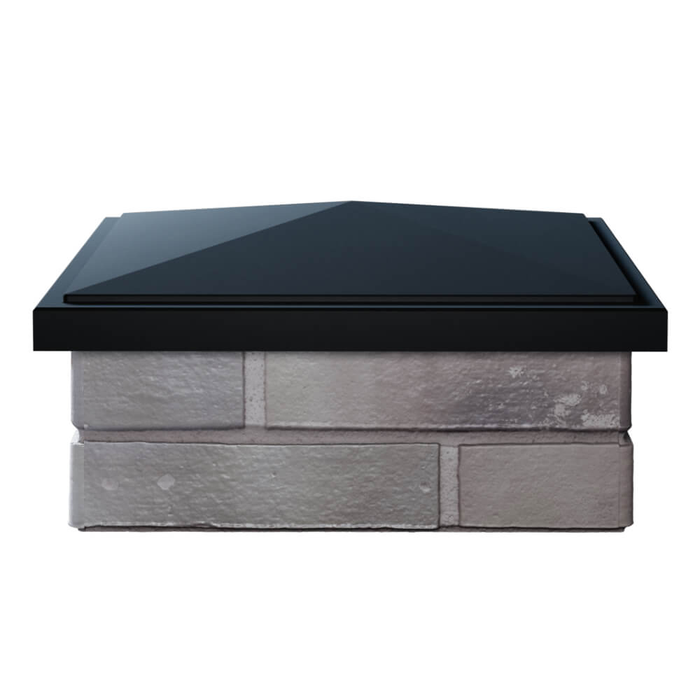 Колпак Zking БонаМоно Черный на столб 1.5х1.5 кирпича (385х385, 400х400мм) Копейск фото