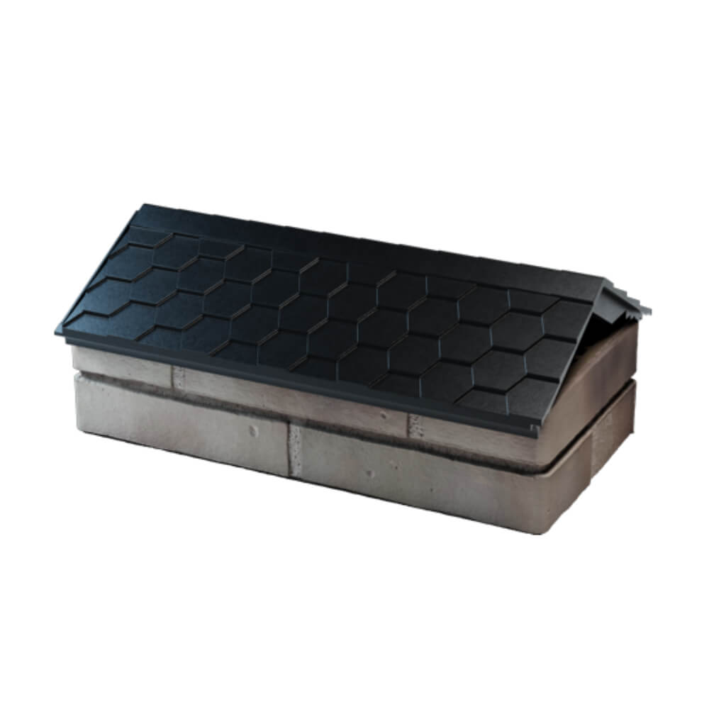 Парапет Zking Эверест Черный с посадкой на 1 кирпич (200/225/255мм) в Копейске фото