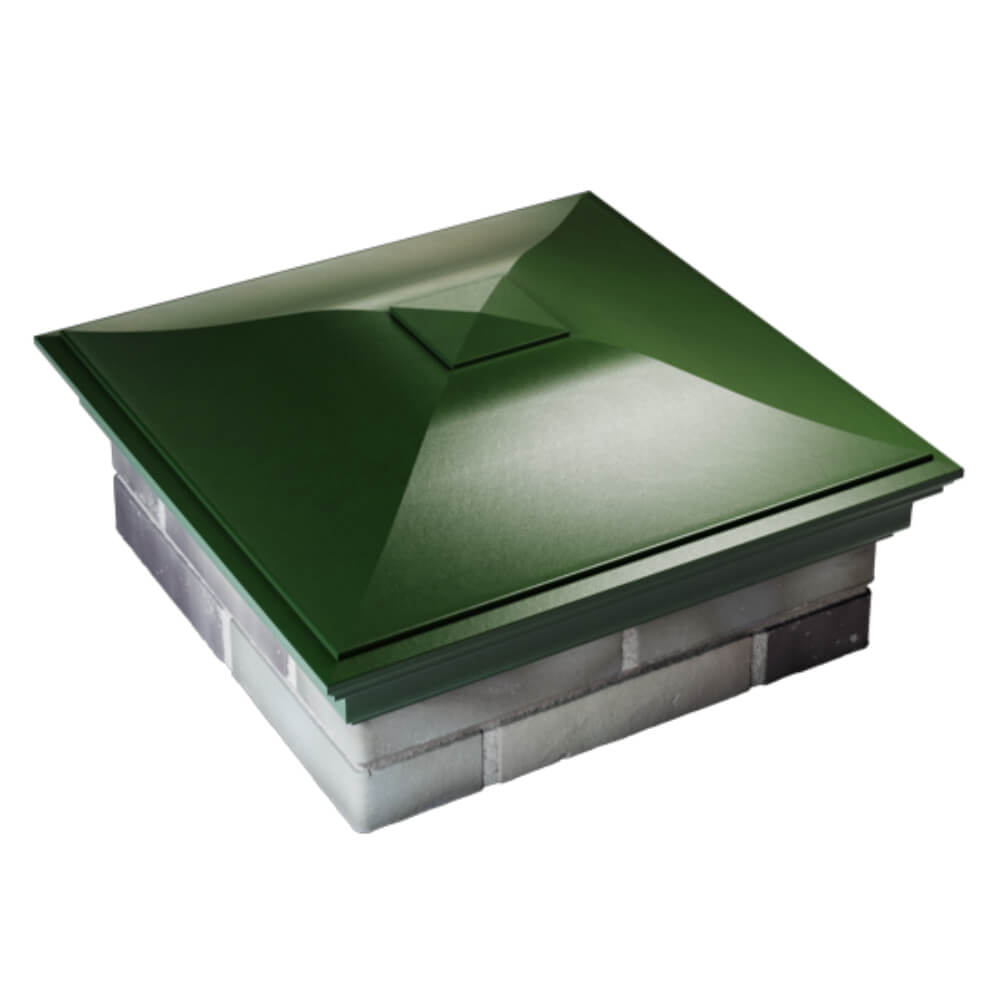 Колпак Zking Монблан Зеленый на столб 2х2 кирпича (515х515мм) Копейск фото