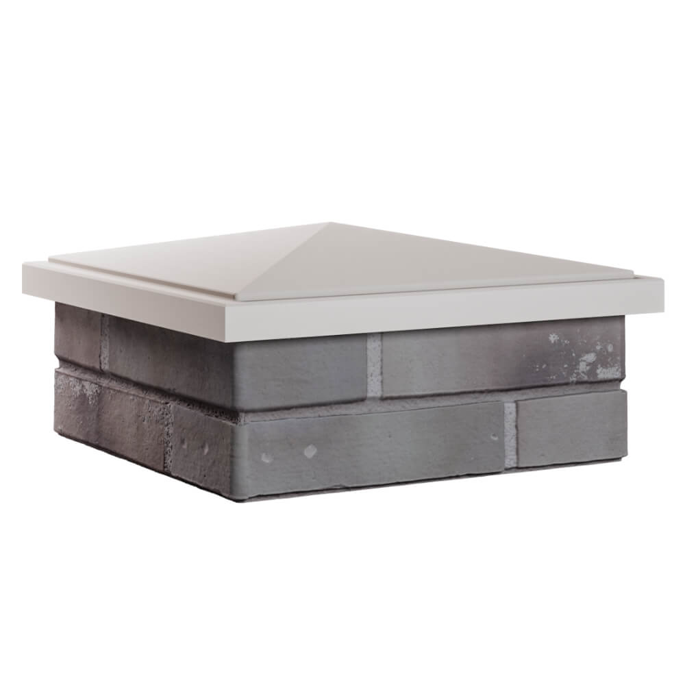 Колпак Zking БонаМоно Бежевый на столб 1.5х1.5 кирпича (385х385, 400х400мм) в Копейске фото