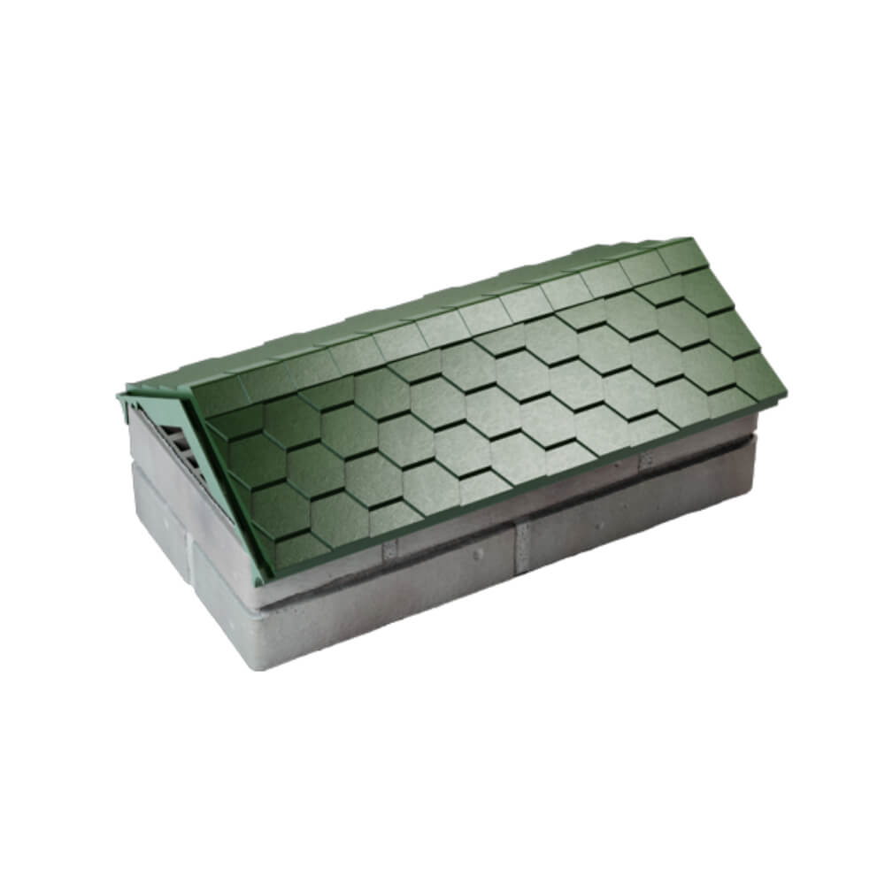 Парапет Zking Эверест Зеленый с посадкой на 1 кирпич (200/225/255мм) в Копейске фото