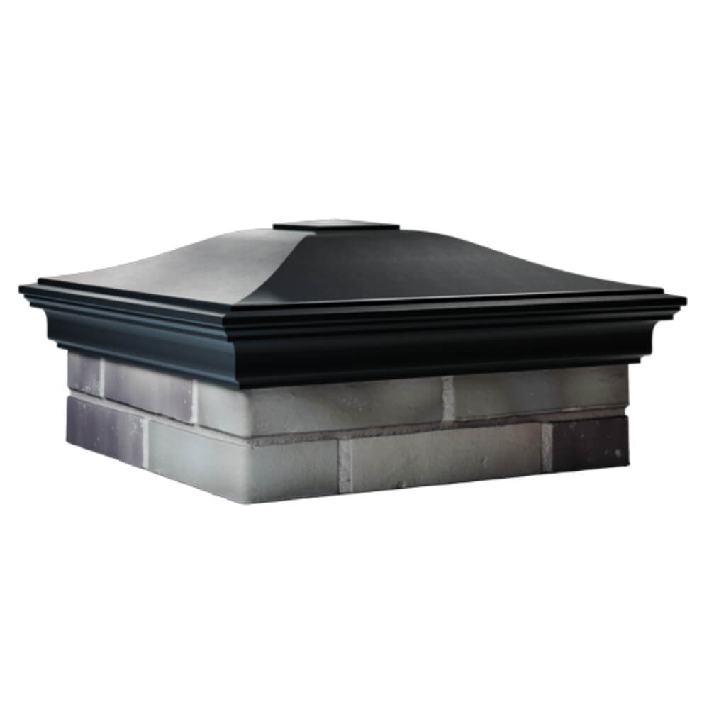 Колпак Zking Монблан Черный на столб 2х2 кирпича (515х515мм) в Копейске фото