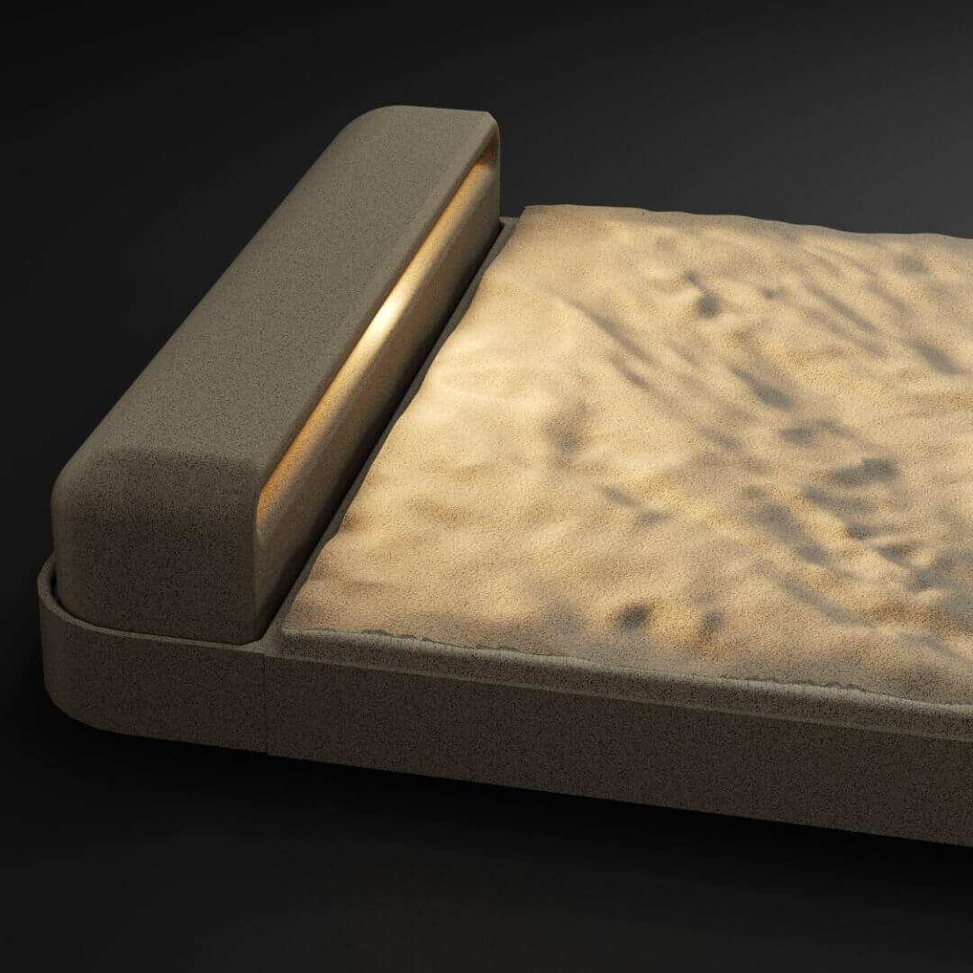 LED Светильник для шаговой плиты STONE Светлая Галька 330х75х98мм Копейск фото