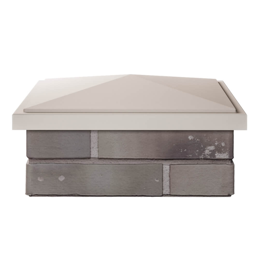 Колпак Zking БонаМоно Бежевый на столб 1.5х1.5 кирпича (385х385, 400х400мм) Копейск фото