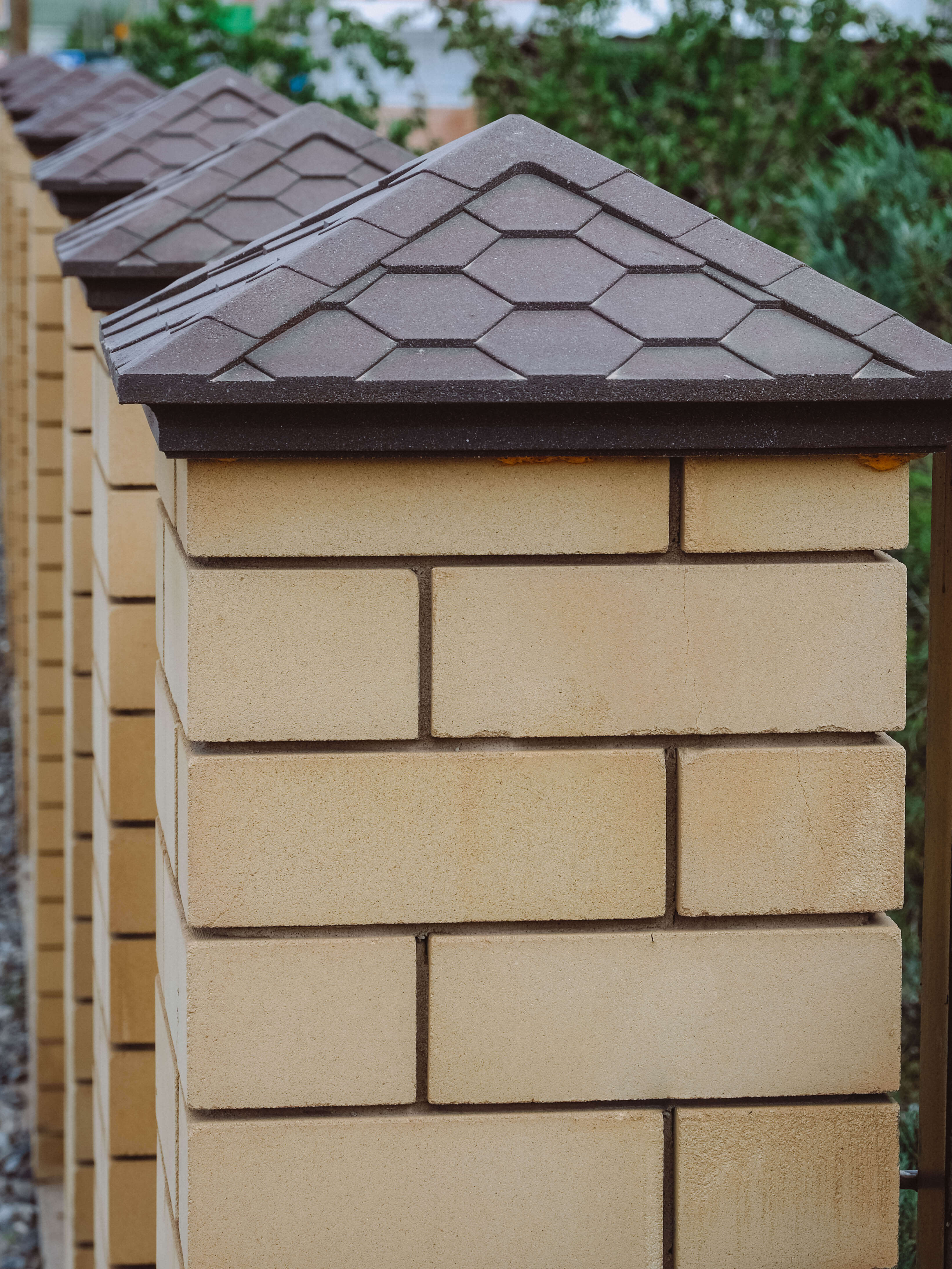 Колпак Zking Эверест Коричневый на столб 1.5х1.5 кирпича (390х390мм) в Копейске фото