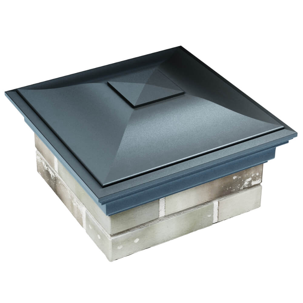 Колпак Zking Монблан Серый на столб 1.5х1.5 кирпича (385х385мм) в Копейске фото