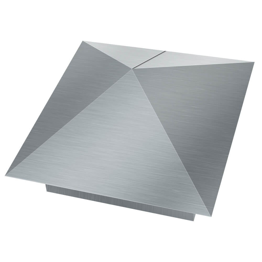 Колпак металлический 380х380мм оцинкованный заборный Копейск фото