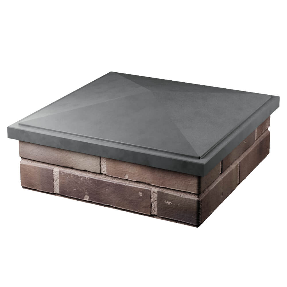 Колпак Zking БонаМоно Серый на столб 2х2 кирпича (515х515, 530х530мм) в Копейске фото