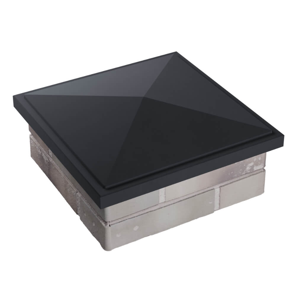 Колпак Zking БонаМоно Серый на столб 1.5х1.5 кирпича (385х385, 400х400мм) в Копейске фото