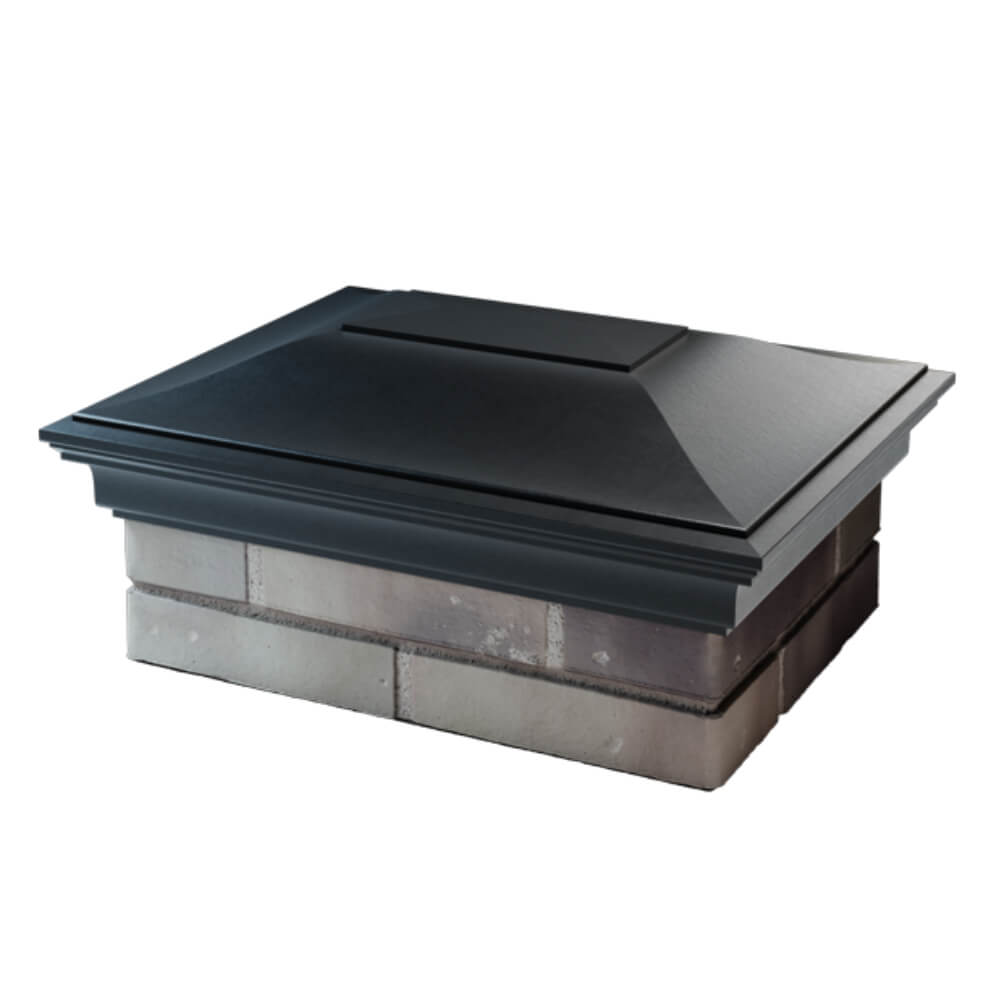 Колпак Zking Монблан Черный на столб 2х1.5 кирпича (515х385мм) в Копейске фото