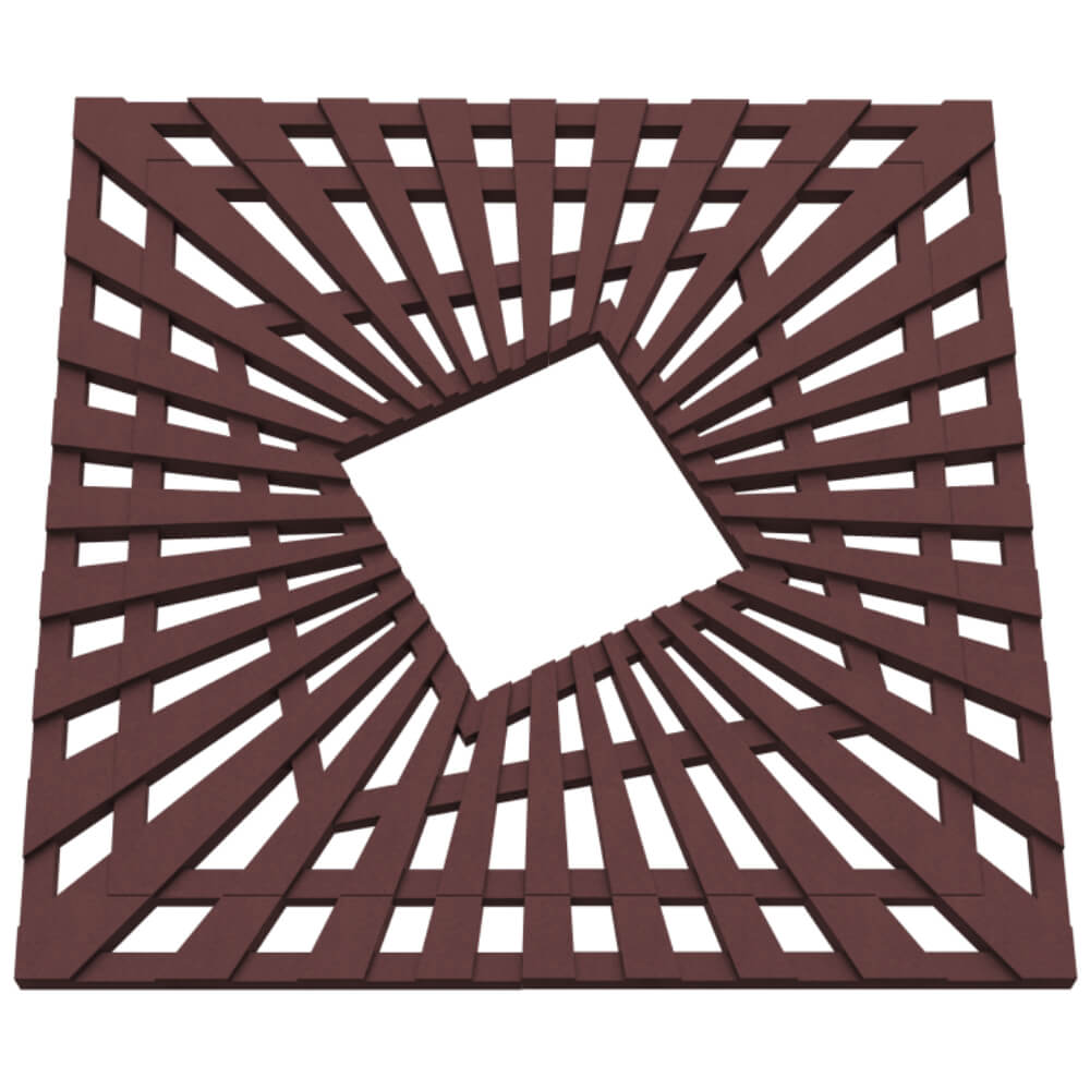 Приствольная решетка для дерева ZKING ATMOSPHERE 1.2х1.2м Коричневая в Копейске фото