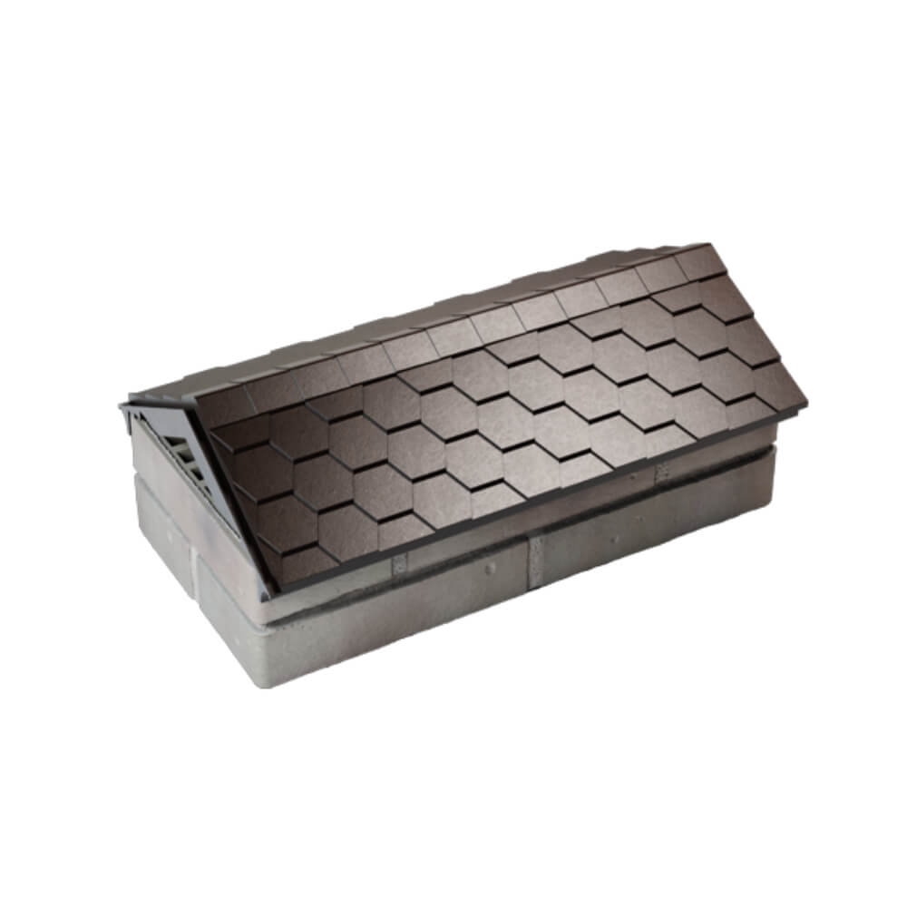 Парапет Zking Эверест Коричневый с посадкой на 1 кирпич (200/225/255мм) в Копейске фото