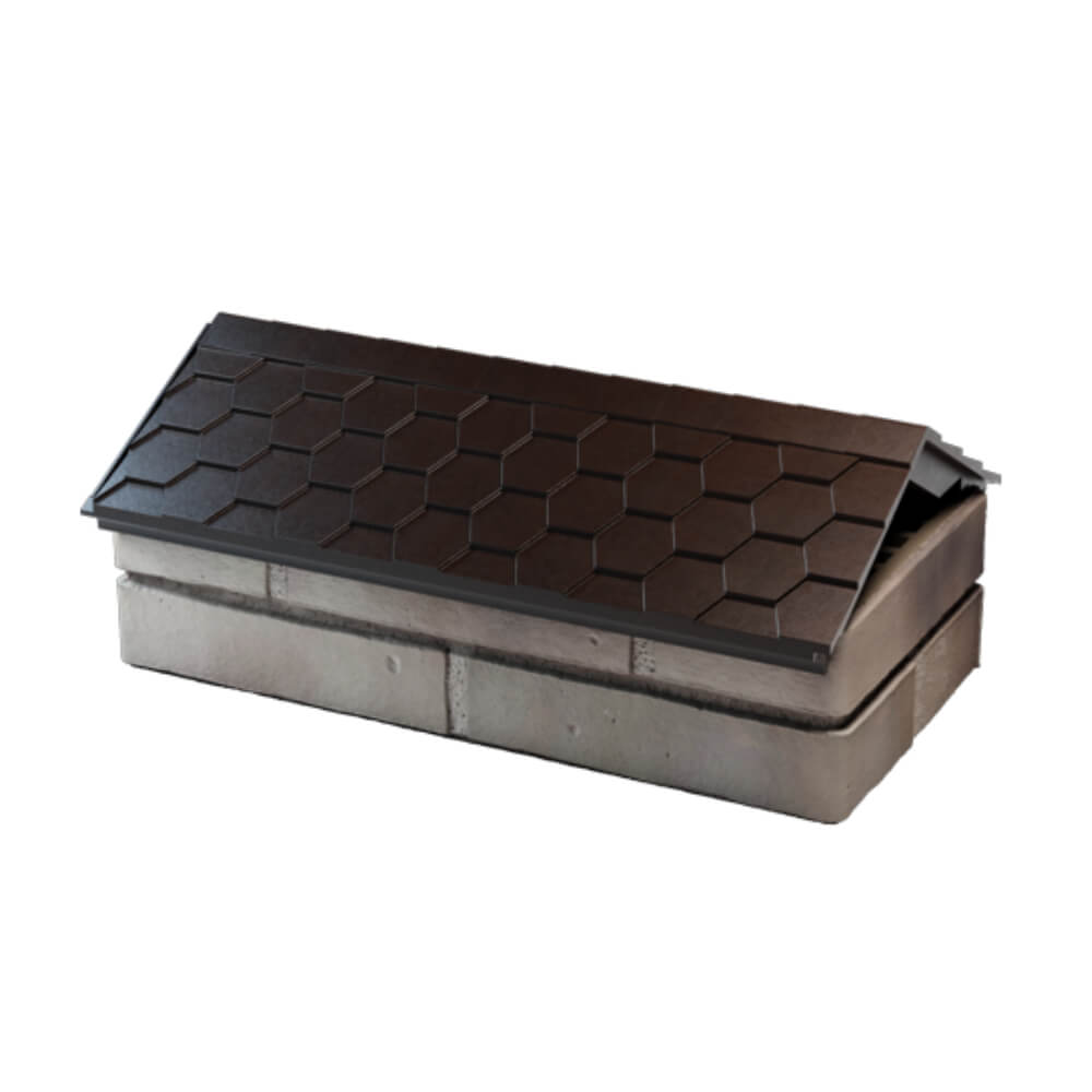 Парапет Zking Эверест Коричневый с посадкой на 1 кирпич (200/225/255мм) в Копейске фото