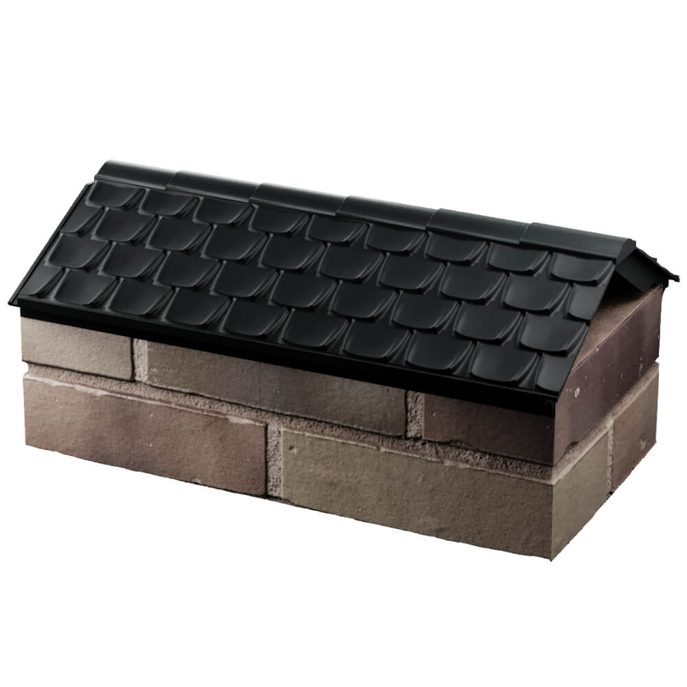 Парапет Zking Эльбрус Черный с посадкой на 1 кирпич (255мм) в Копейске фото