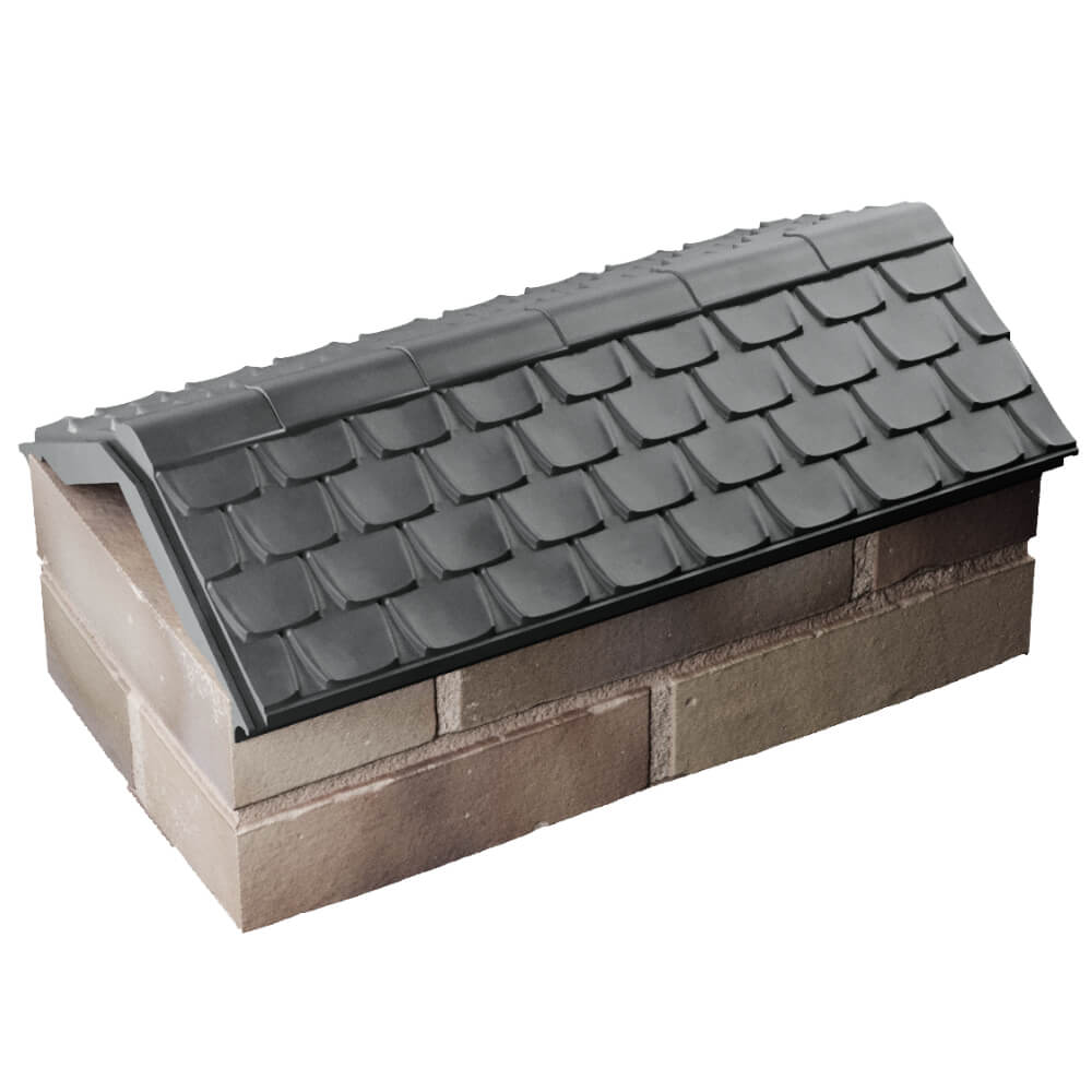 Парапет Zking Эльбрус Серый с посадкой на 1 кирпич (255мм) в Копейске фото