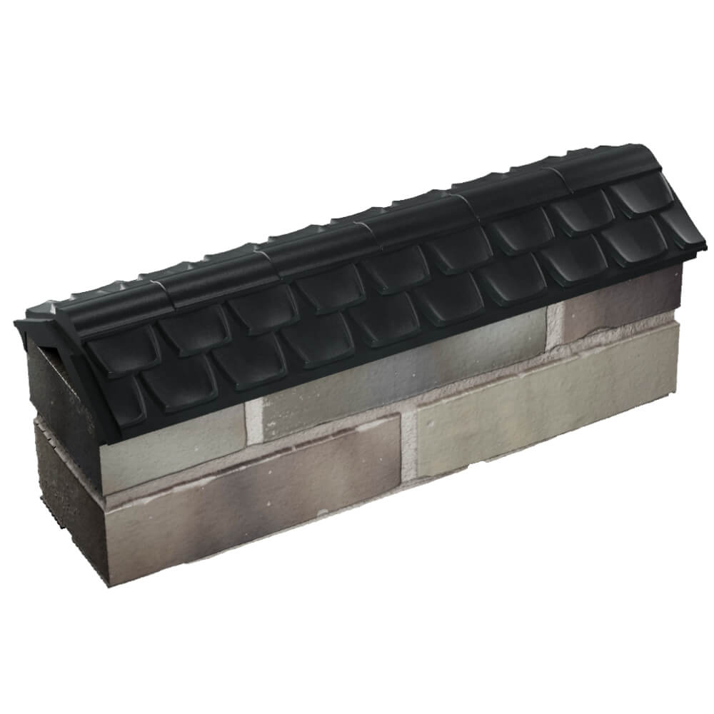 Парапет Zking Эльбрус Черный с посадкой на 0.5 кирпича (130мм) в Копейске фото