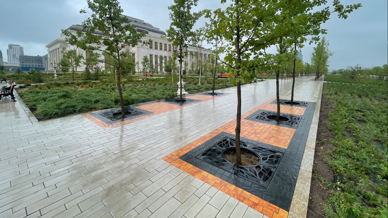 Приствольная решетка для дерева ZKING CRUST 1.2х1.2м Черная в Копейске фото