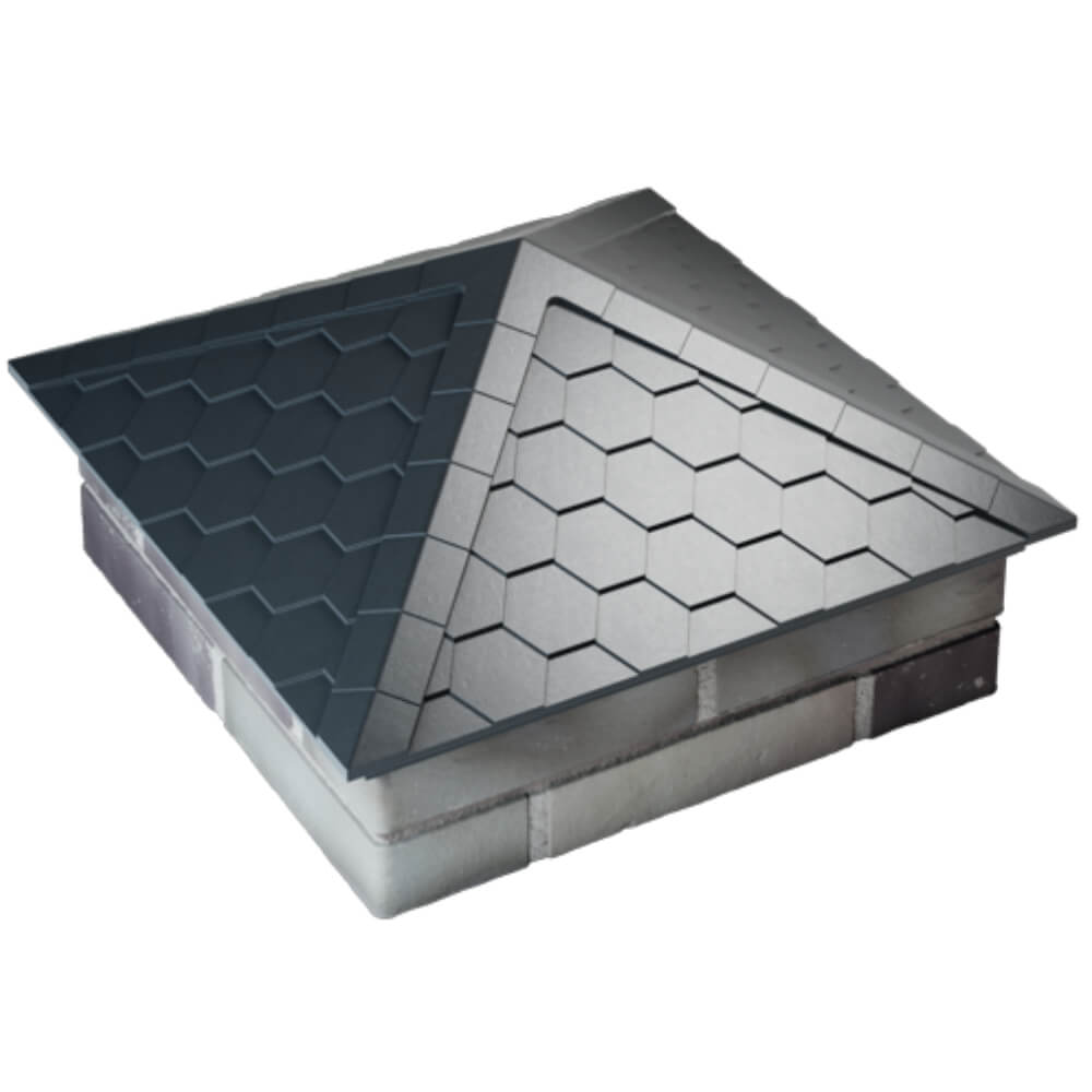 Колпак Zking Эверест Серый на столб 2х2 кирпича (535х535мм) Копейск фото