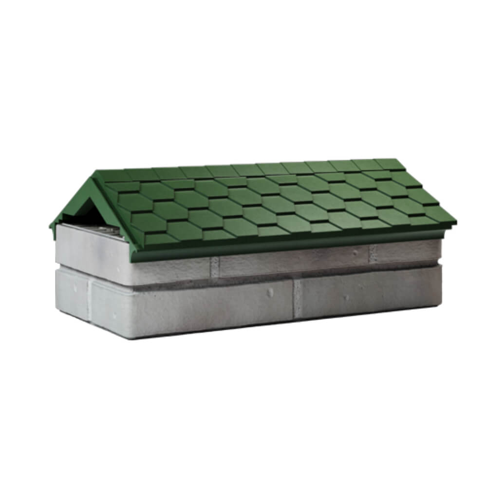 Парапет Zking Эверест Зеленый с посадкой на 1 кирпич (200/225/255мм) Копейск фото