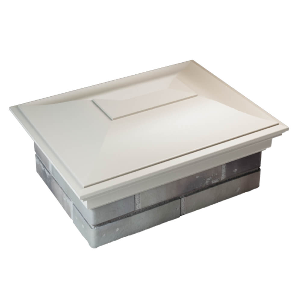 Колпак Zking Монблан Бежевый на столб 2х1.5 кирпича (515х385мм) Копейск фото